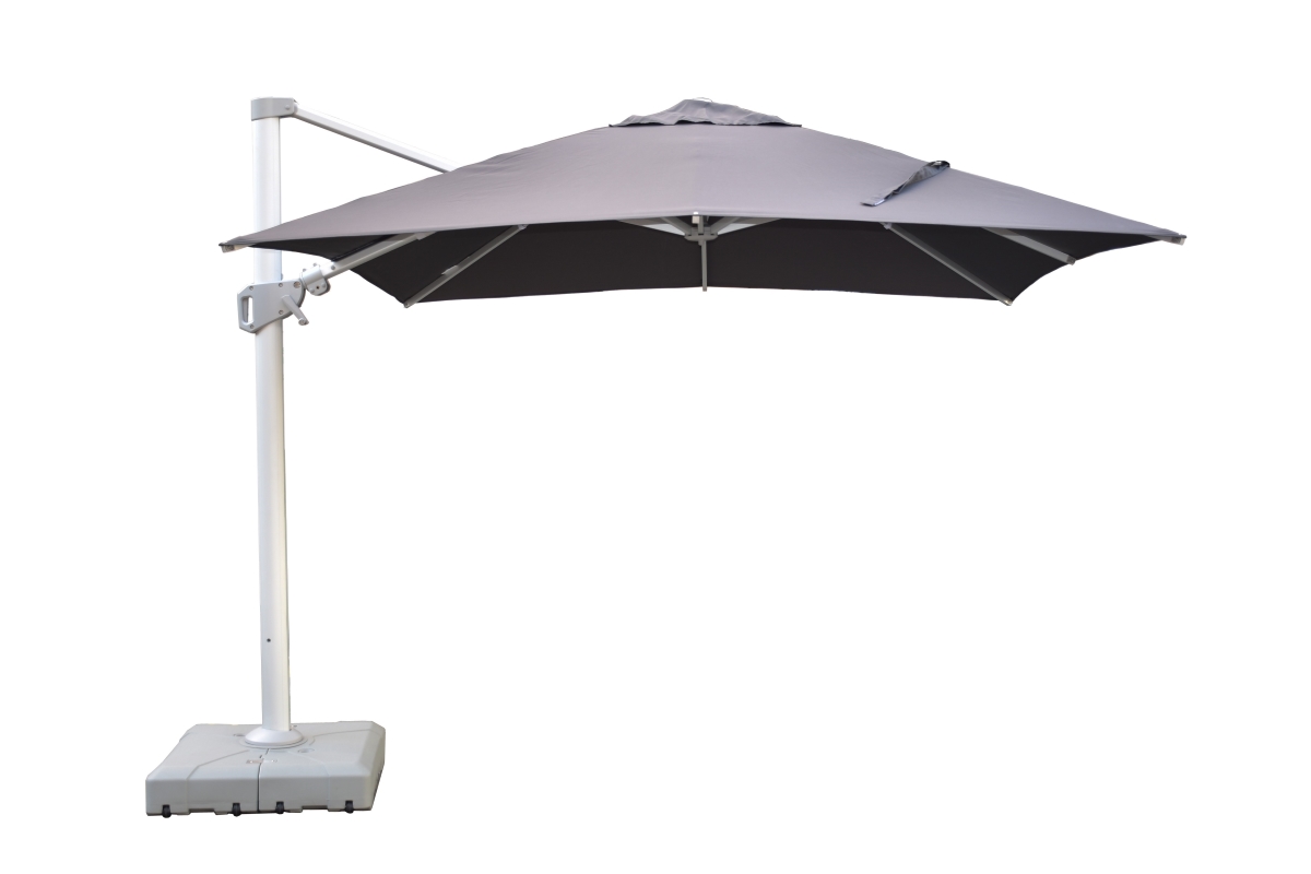 cantilever umbrella square 3m x 3m dark grey