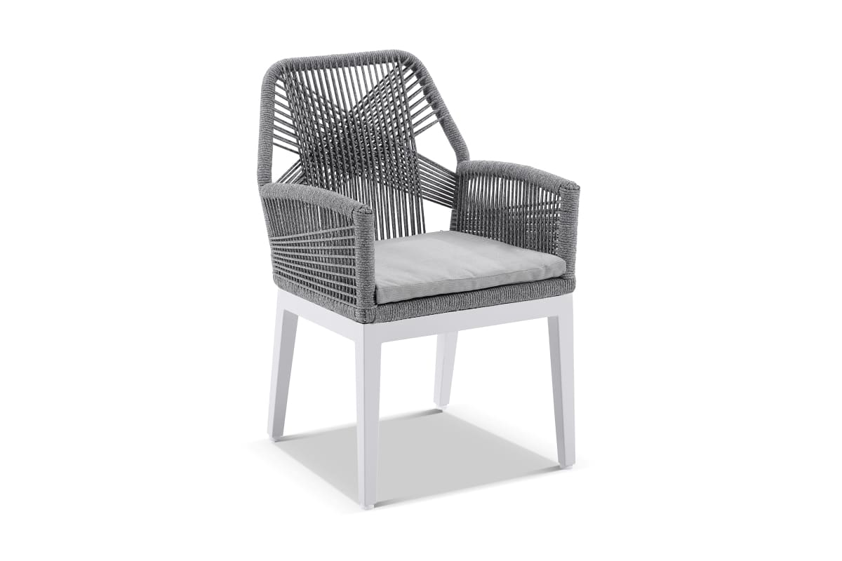 cape dining chair white olefin cushion