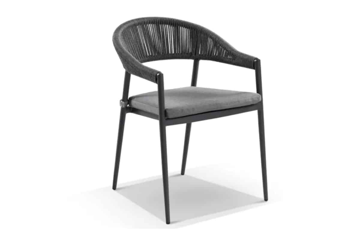 cove chair charcoal/olefin cushion