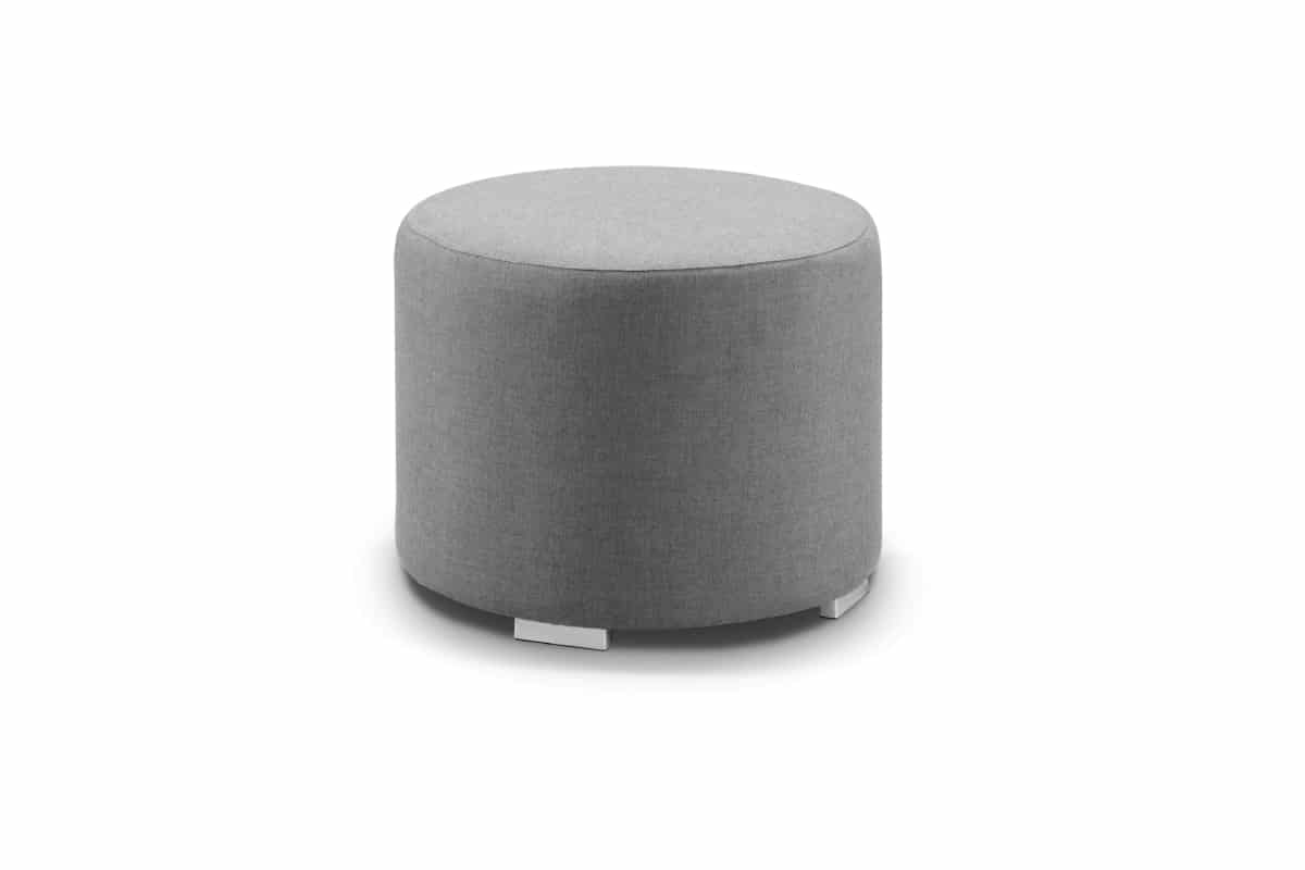 footstool charcoal round