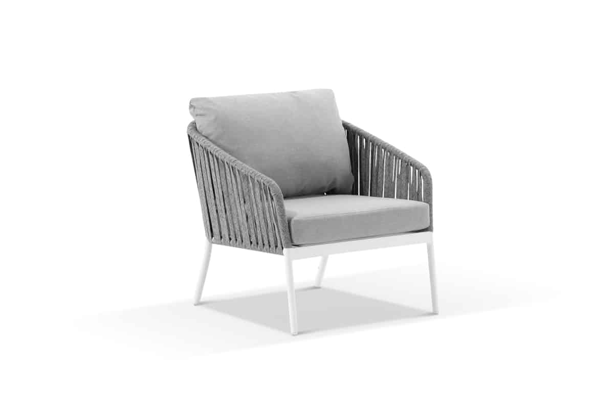 palm lounge chair white