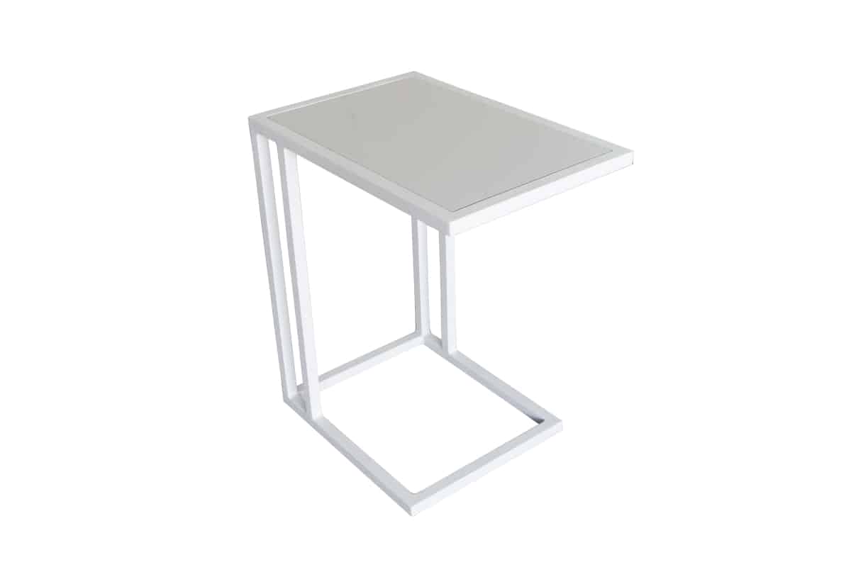 side table white with ceramic top