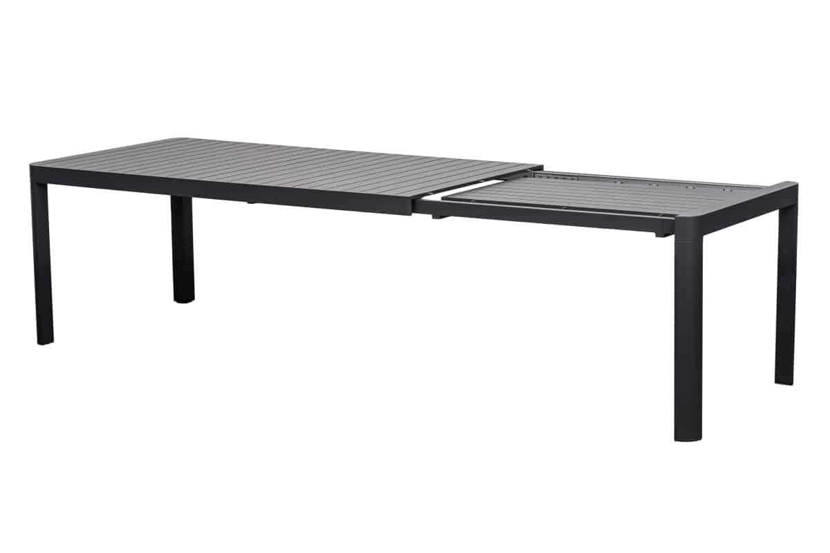 azura extension outdoor dining table 195 255cm gunmetal