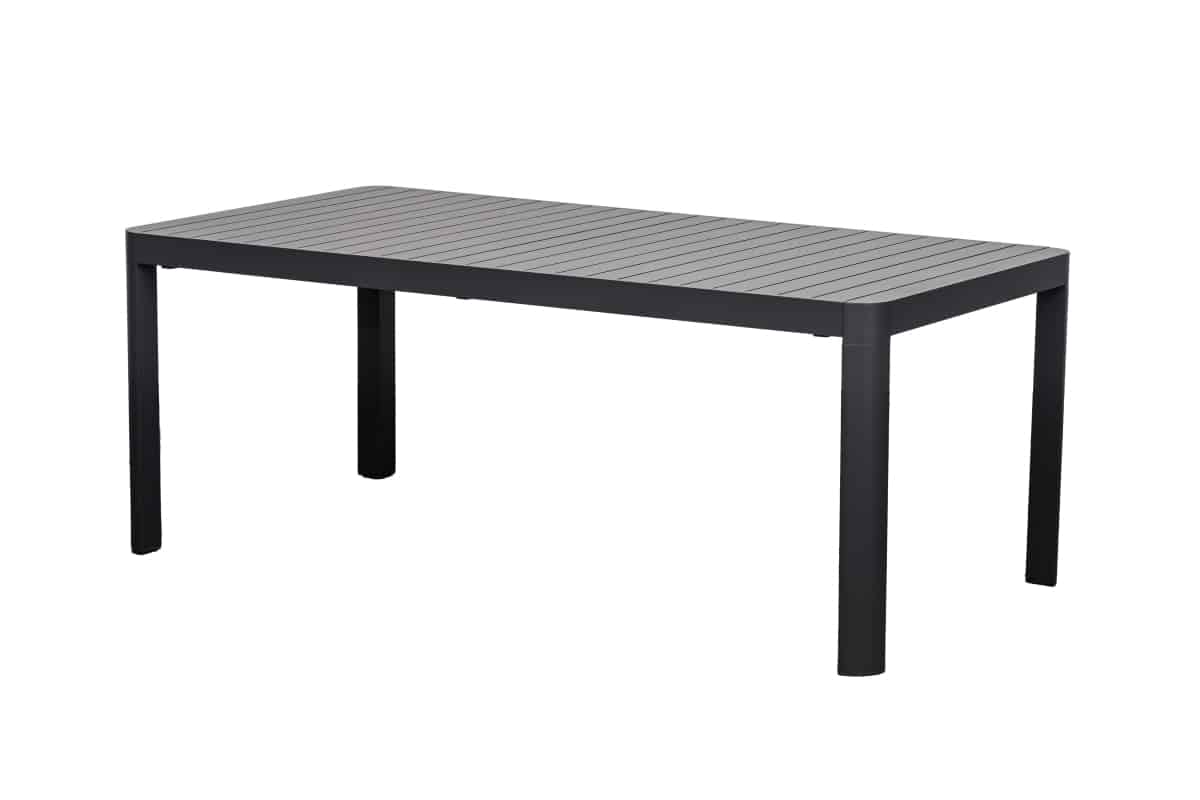 azura extension outdoor dining table 195 255cm gunmetal