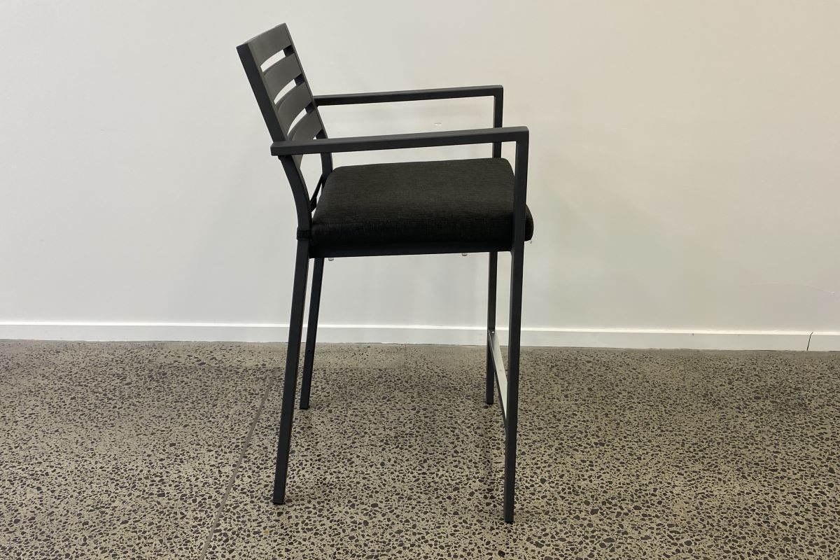 beach bar chair charcoal beach aluminium outdoor bar stool charcoal