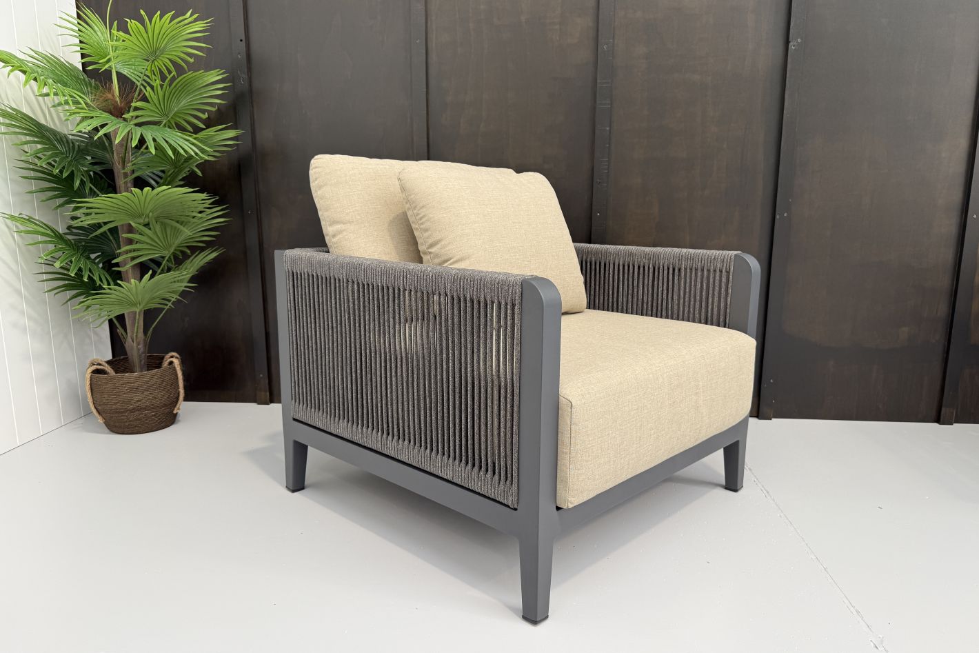 burano-charcoal-rope-chair burano 2 seater lounge set charcoal