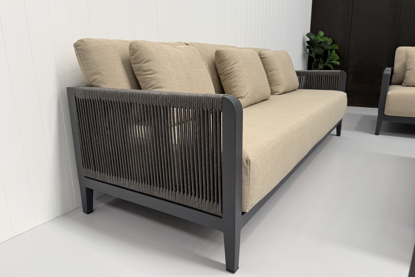 burano-sofa-beige-olefin burano 3 seater lounge set charcoal