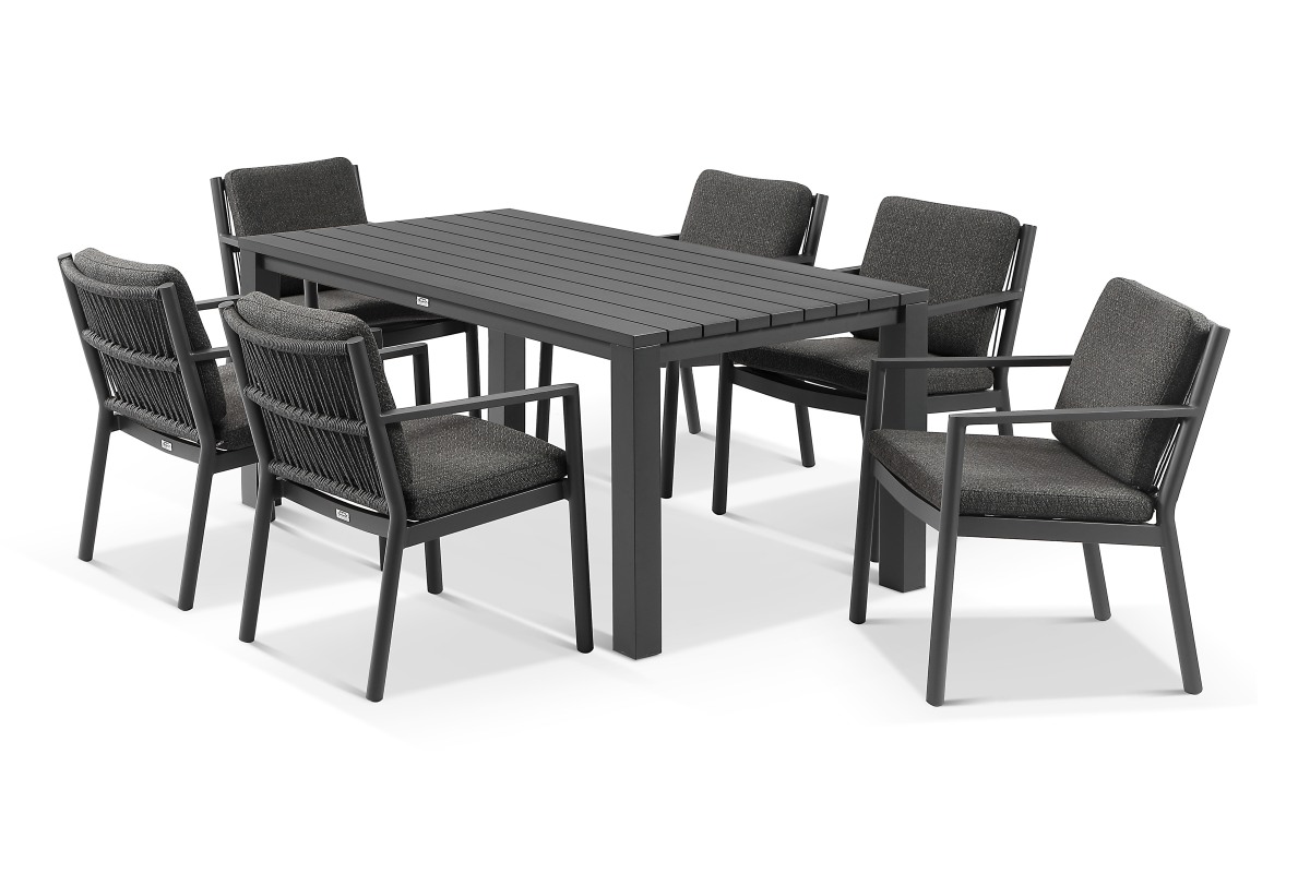 byron outdoor dining chair charcoal