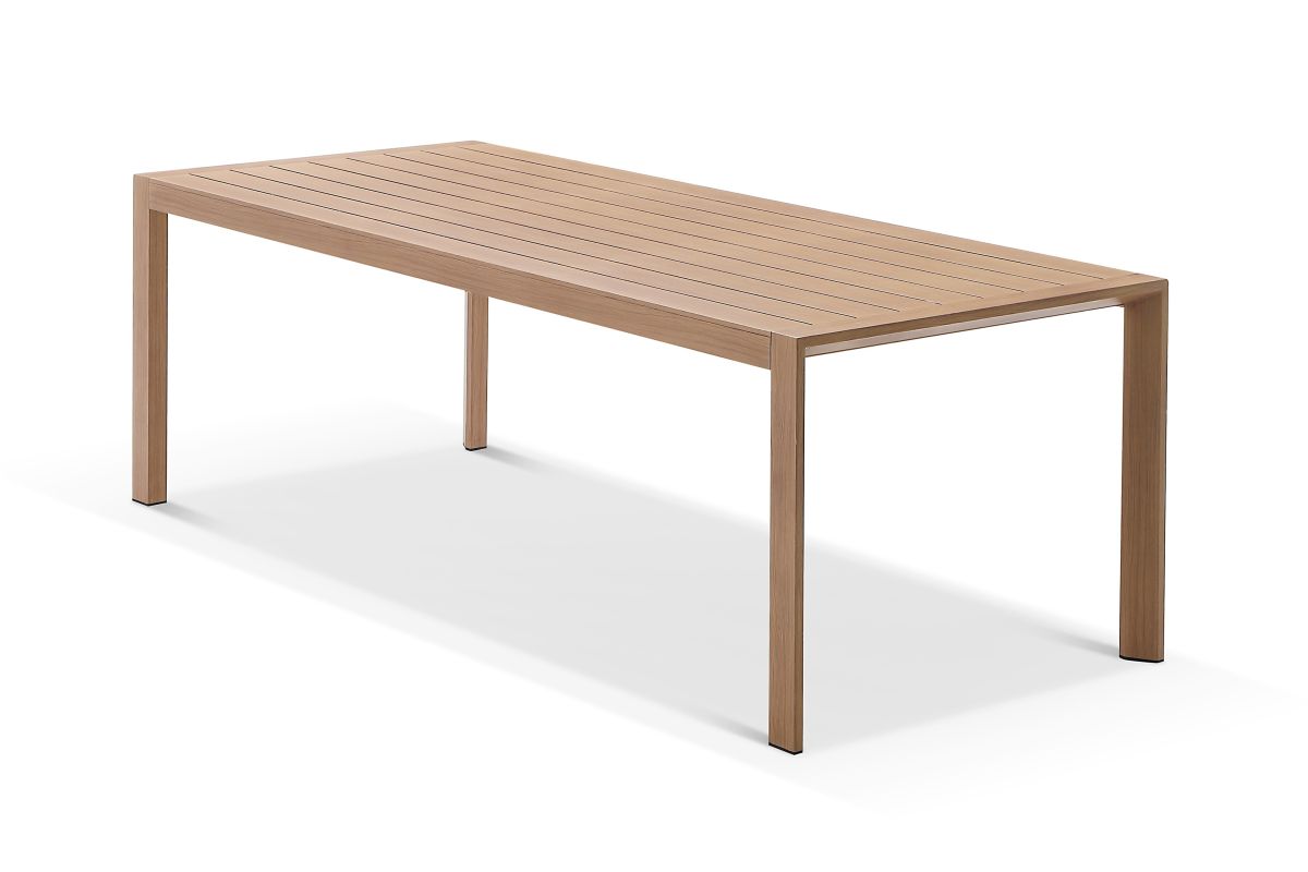 cambridge dining table 220cm walnut aluminium