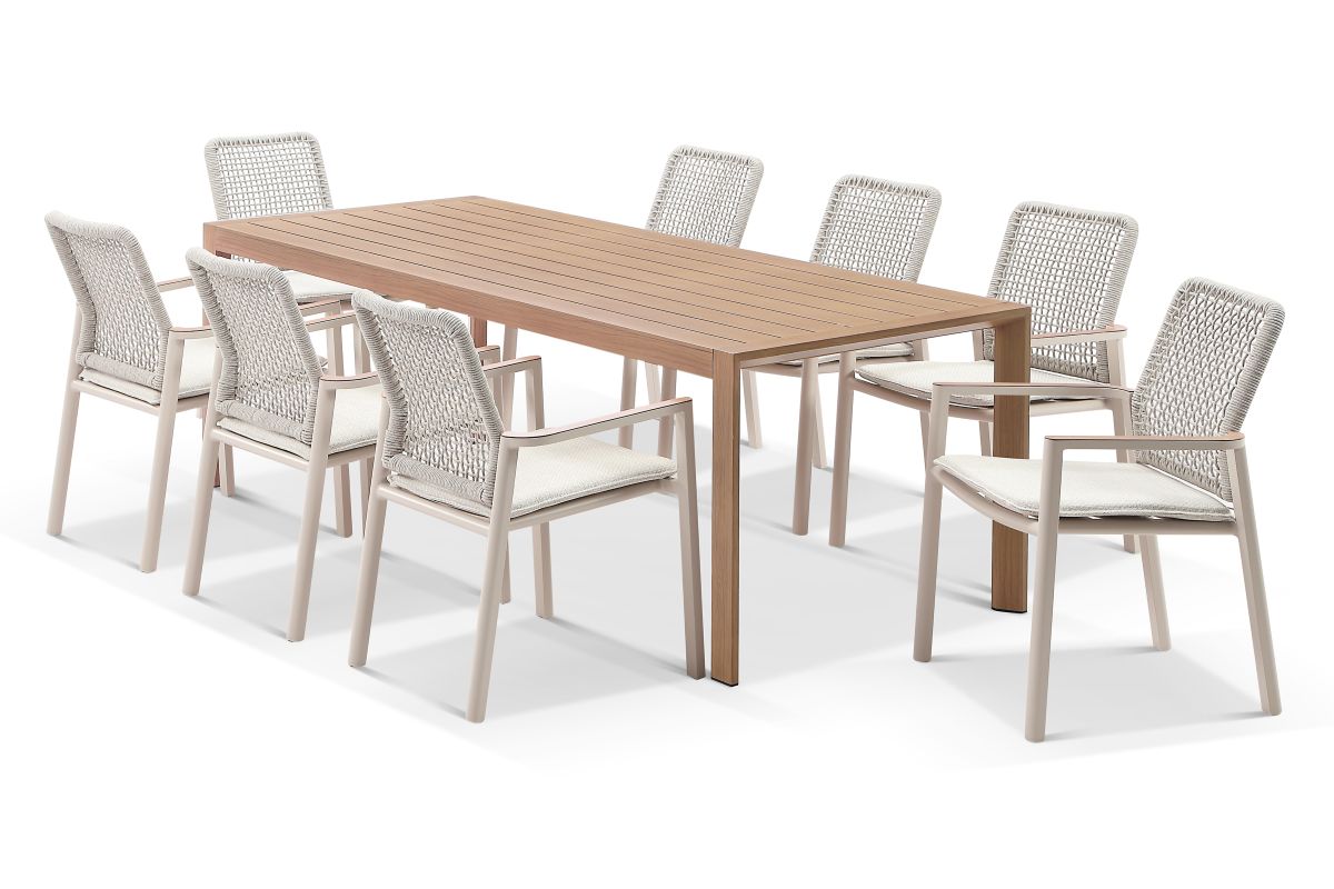 cambridge-table-manly-dune-8-chair-set cambridge dining table 220cm walnut aluminium