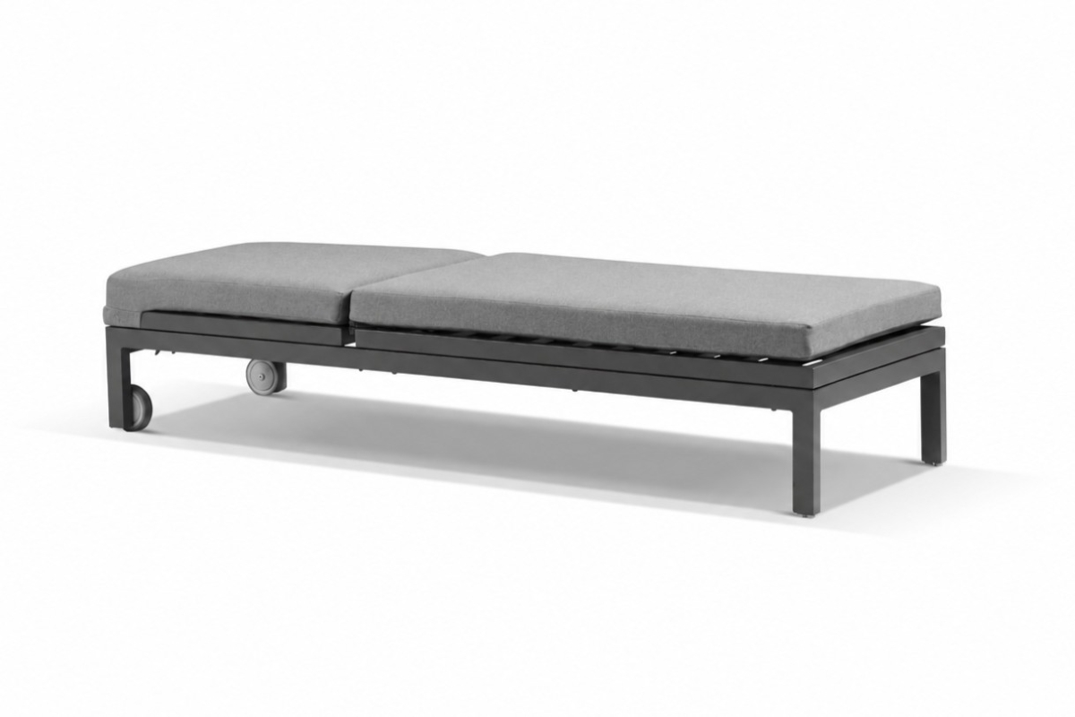 coast sun lounger charcoal/charcoal