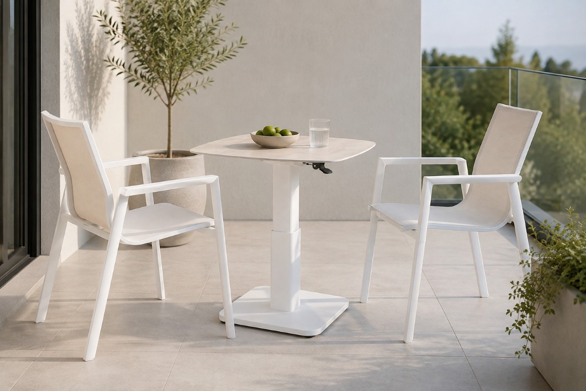 como lift coffee dining table white