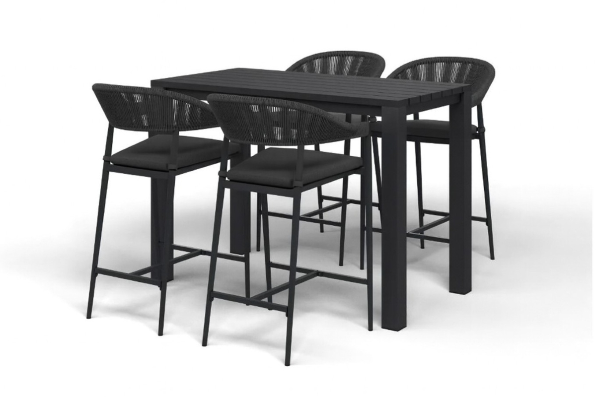 cove with cove chairs bar leaner set charcoal