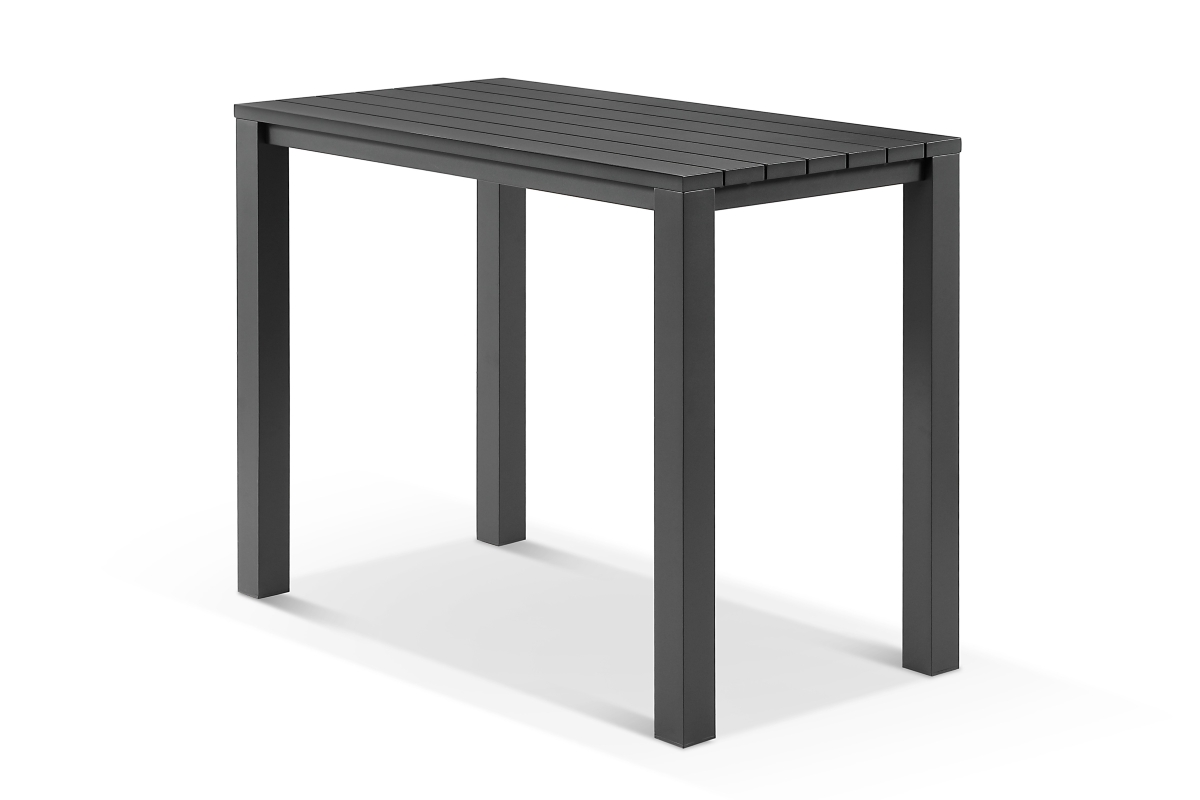 cove bar table charcoal 140 x 74 x 105cm