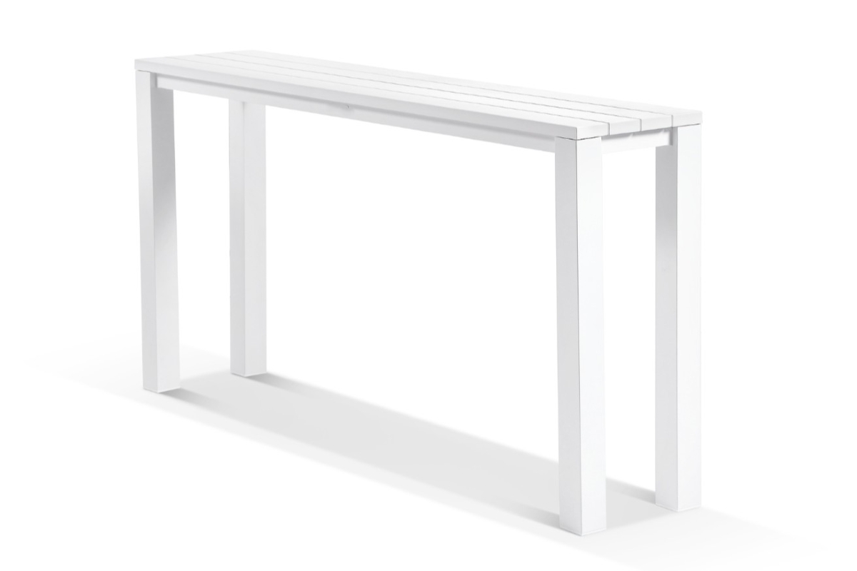 cove bar table white 195 x 42 x 105cm