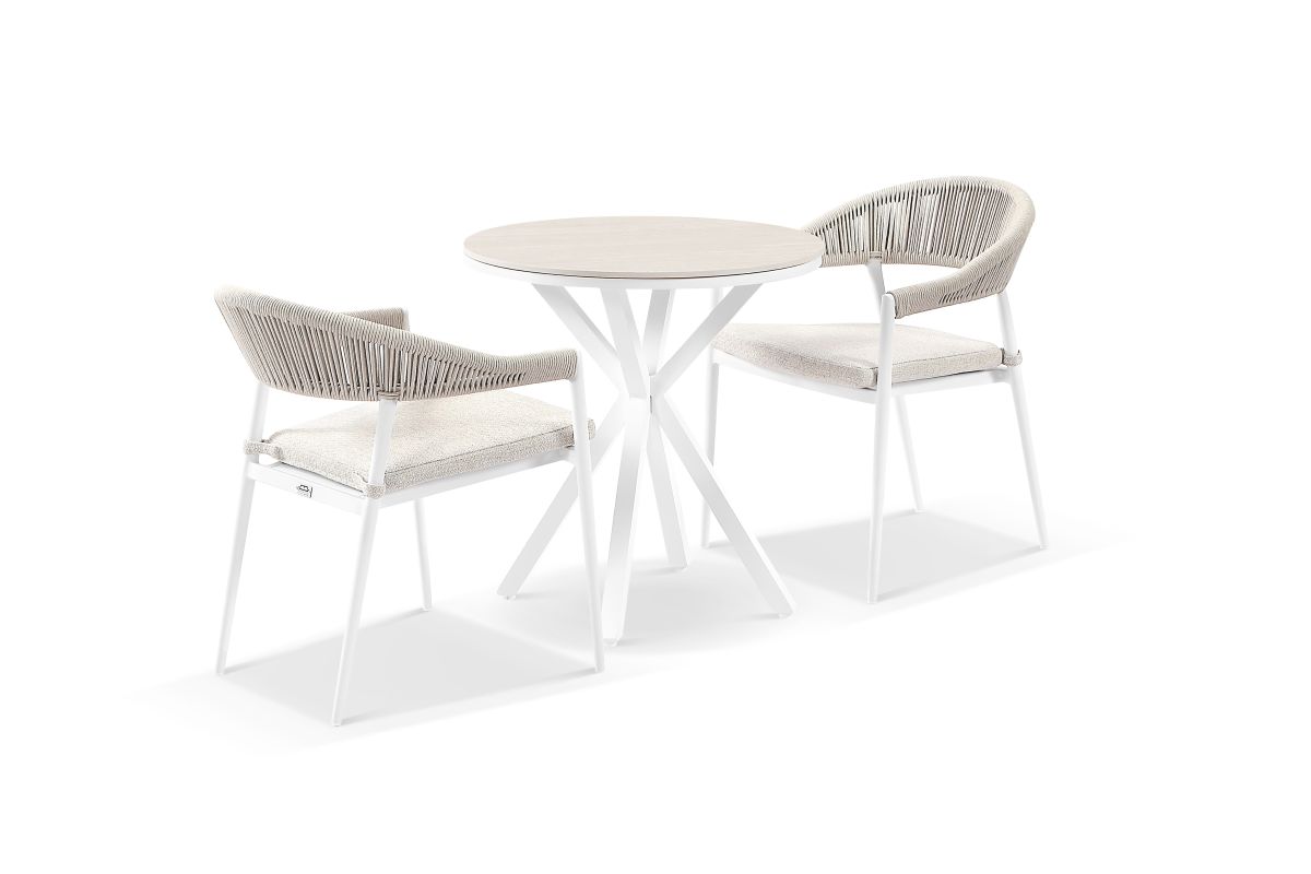 cove round ceramic outdoor bistro table 72cm natural
