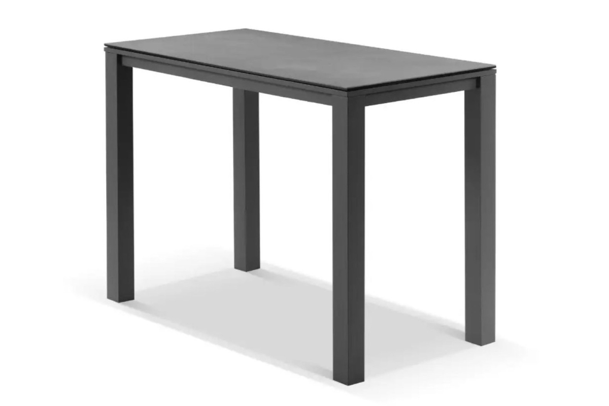 cove ceramic bar table charcoal 140 x 74 x 105cm
