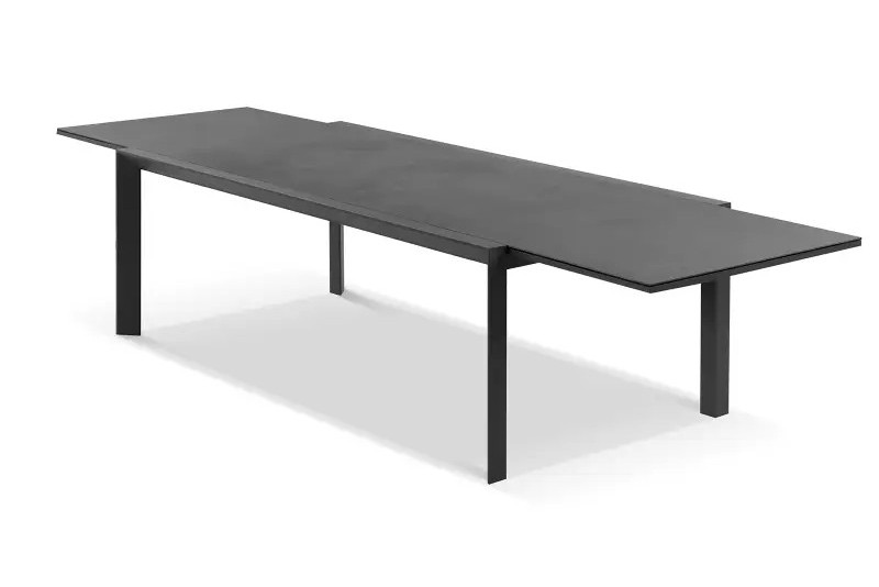 cove extension dining table 220 340cm charcoal