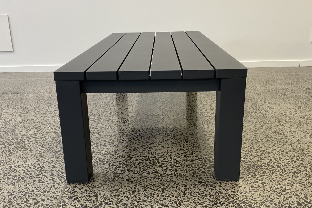 Cove Outdoor Coffee Table Charcoal Modern Style