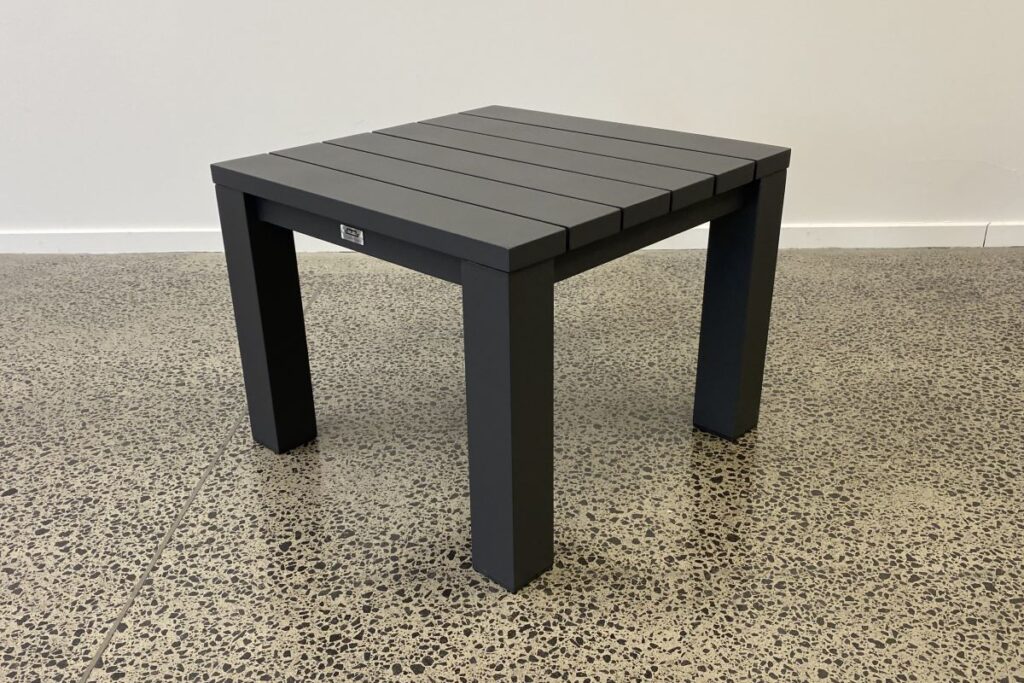 Cove Outdoor Side Table Charcoal Modern Style
