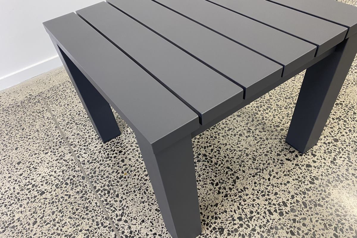 cove outdoor side table charcoal