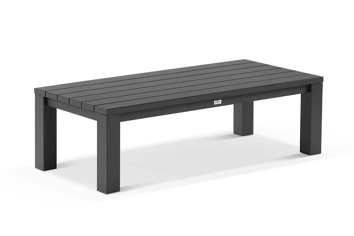 cove outdoor coffee table 140 x 63 charcoal