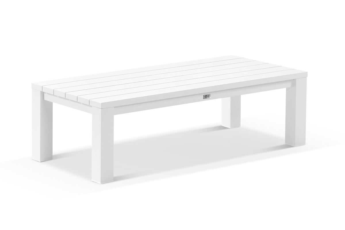 cove outdoor coffee table 140 x 63 white