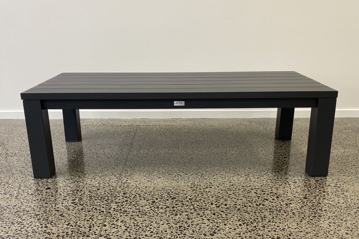 Cove Outdoor Coffee Table Charcoal Modern Style