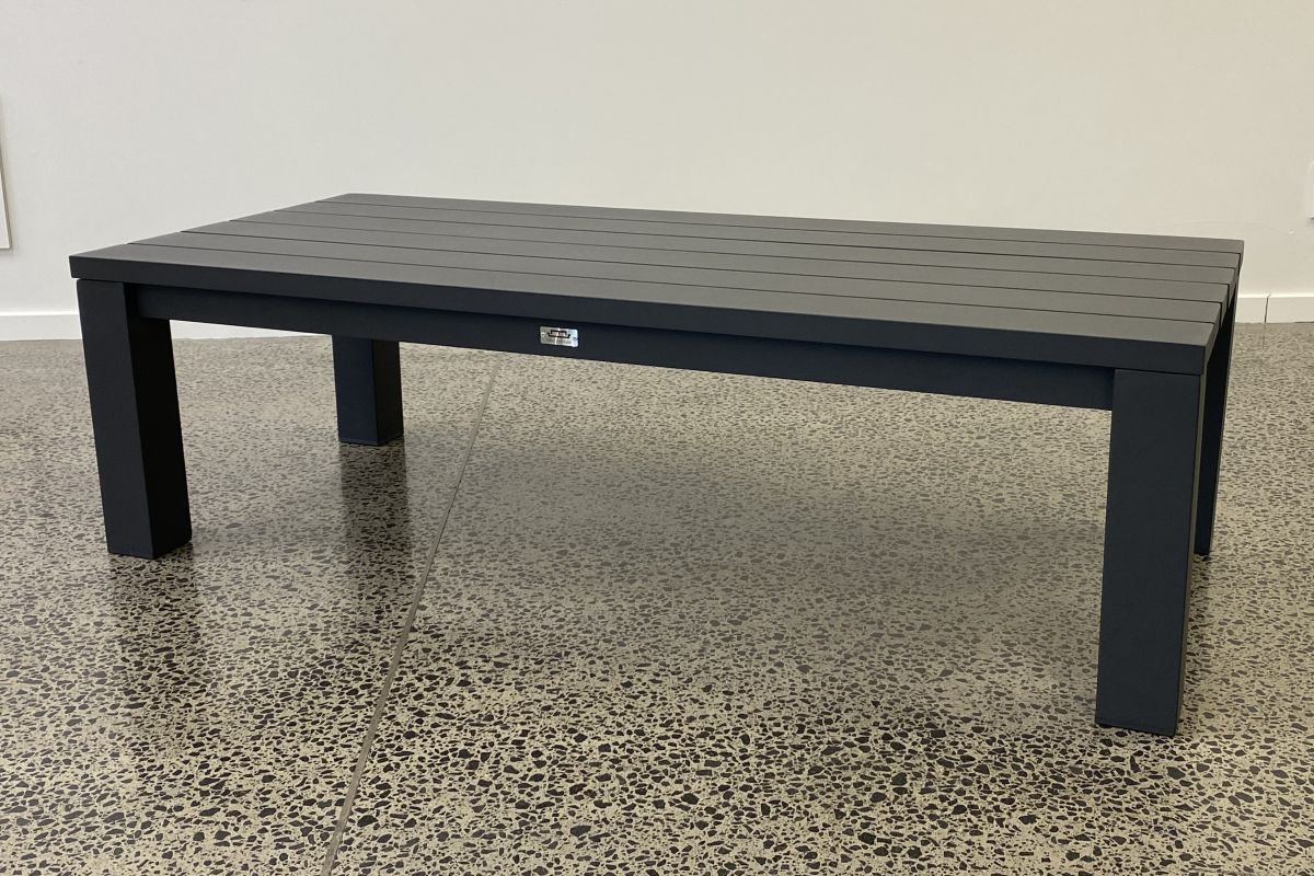 Cove Outdoor Coffee Table Charcoal Modern Style