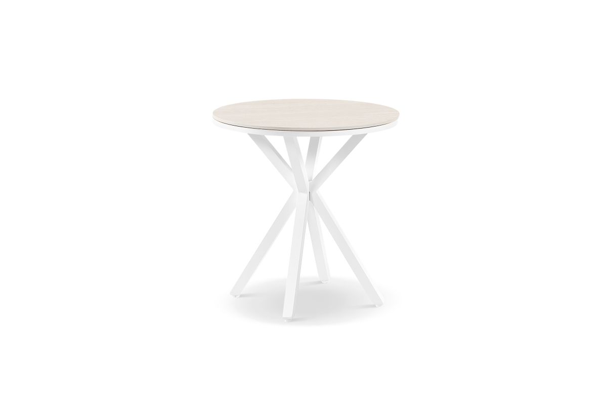 cove round ceramic outdoor bistro table 72cm natural