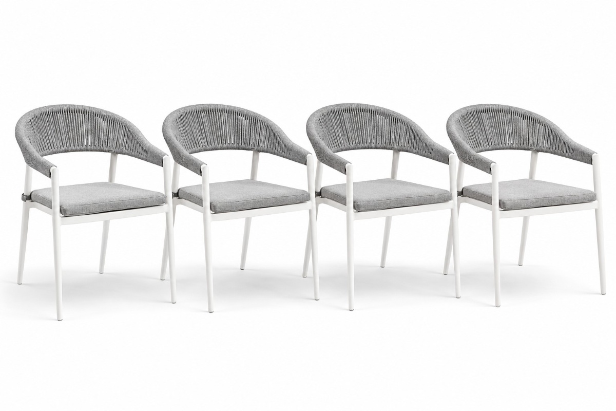 cove white dining chairs set of 4 ak floorstock