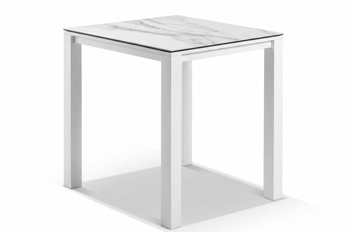 cove ceramic bar table white 95 x 95 x 105cm