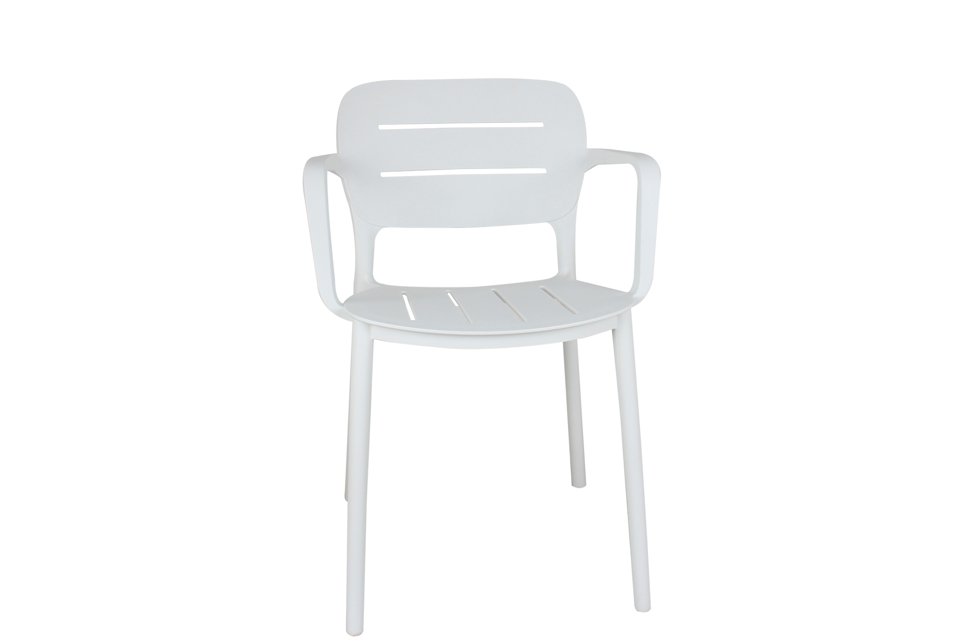 grace resin arm dining chair white