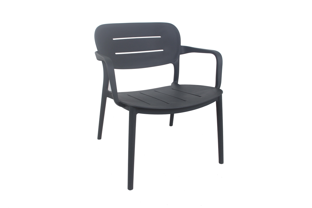 grace resin outdoor lounge chair charcoal