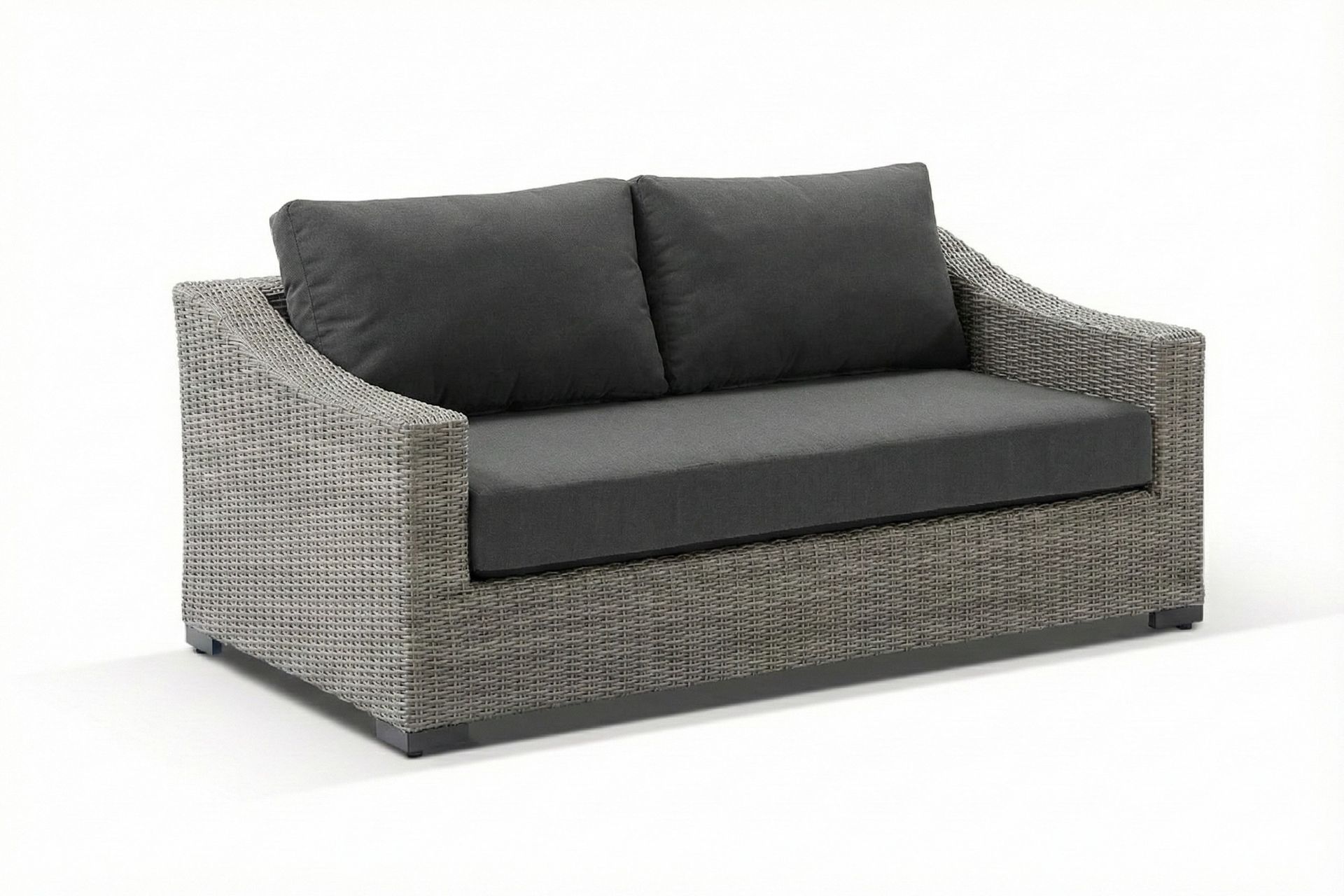 hahei 2 seater sofa canvas coal