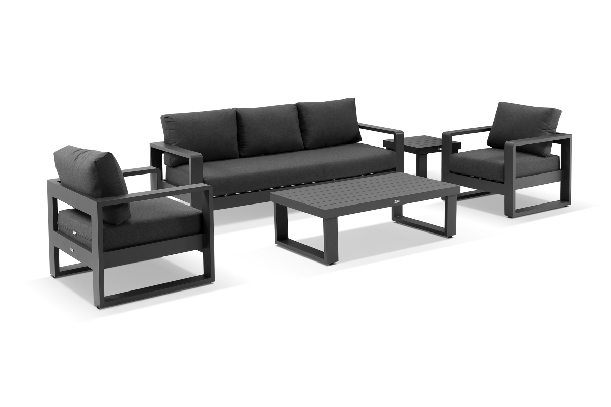 harbour 4pc lounge set charcoal