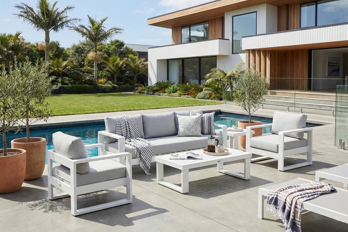 harbour 4pc lounge set white