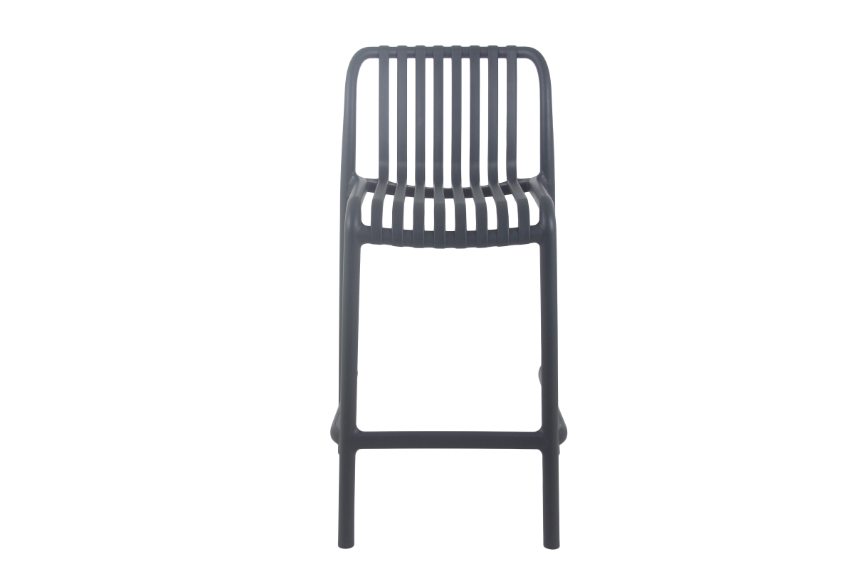 hugo resin bar stool 65cm charcoal