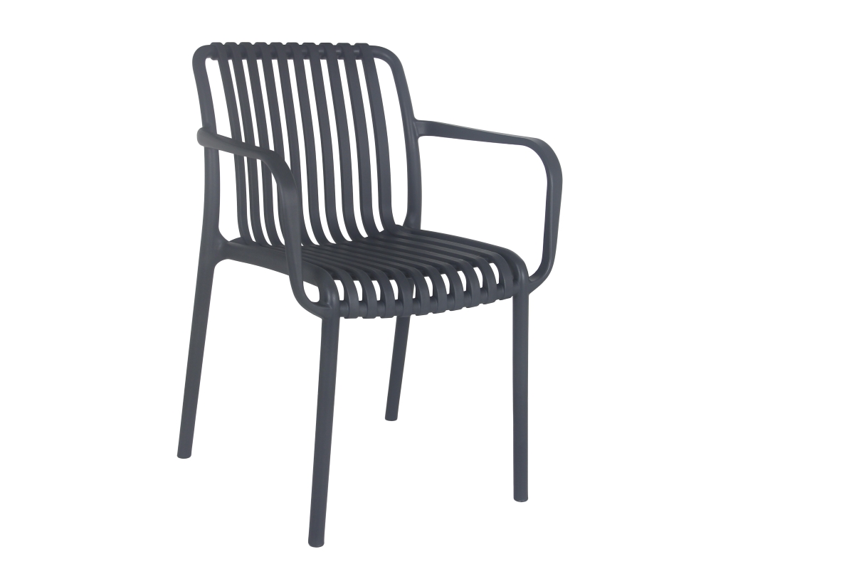 hugo resin dining chair charcoal