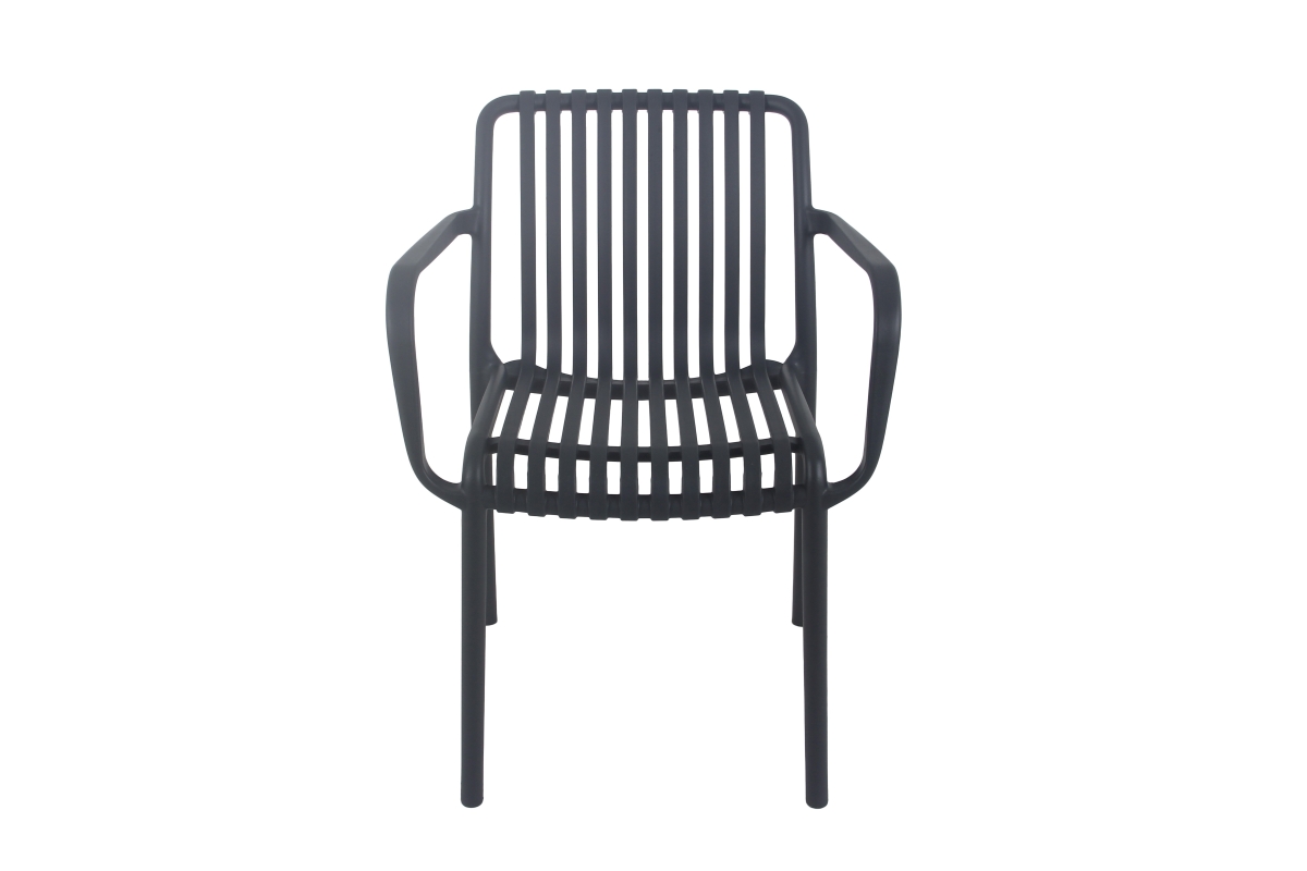 hugo resin dining chair charcoal