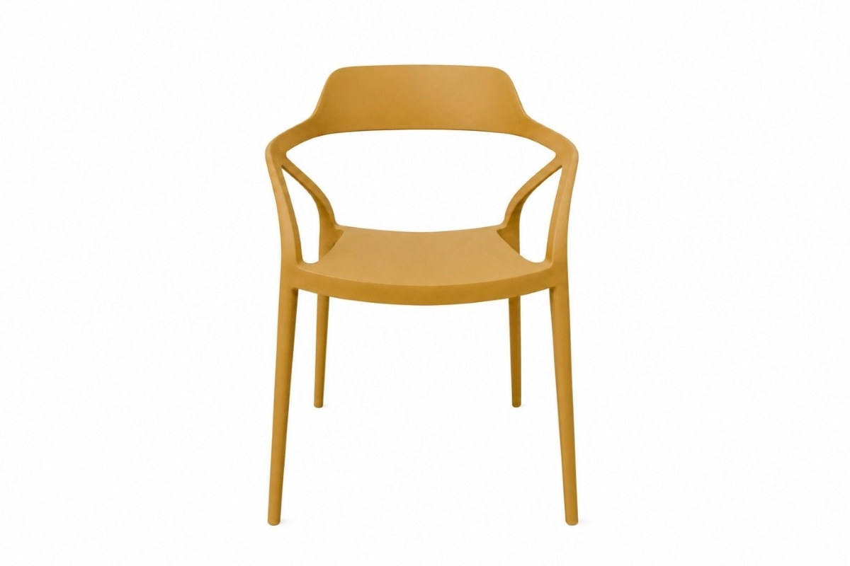 lyra resin dining chair ginger