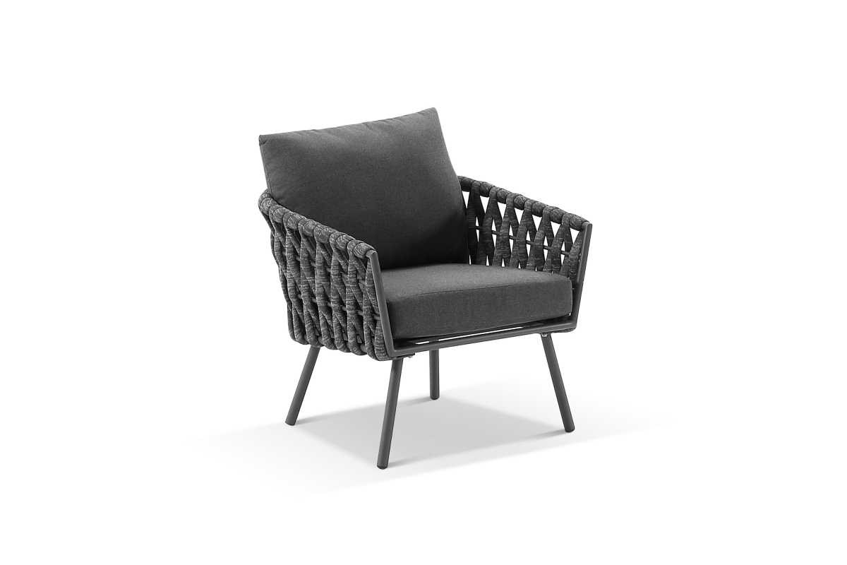 malmo rope armchair charcoal