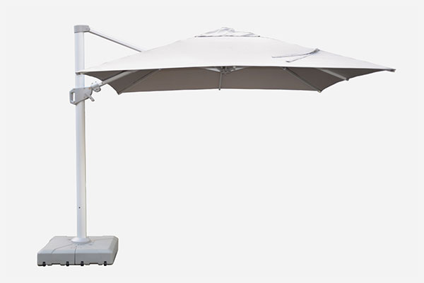 modernstyle sunnova cantilever umbrella light grey