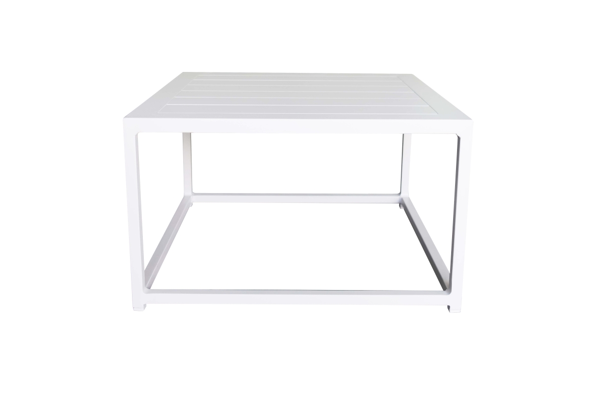 mood white aluminium table 60 mood square coffee table white 60 x 60