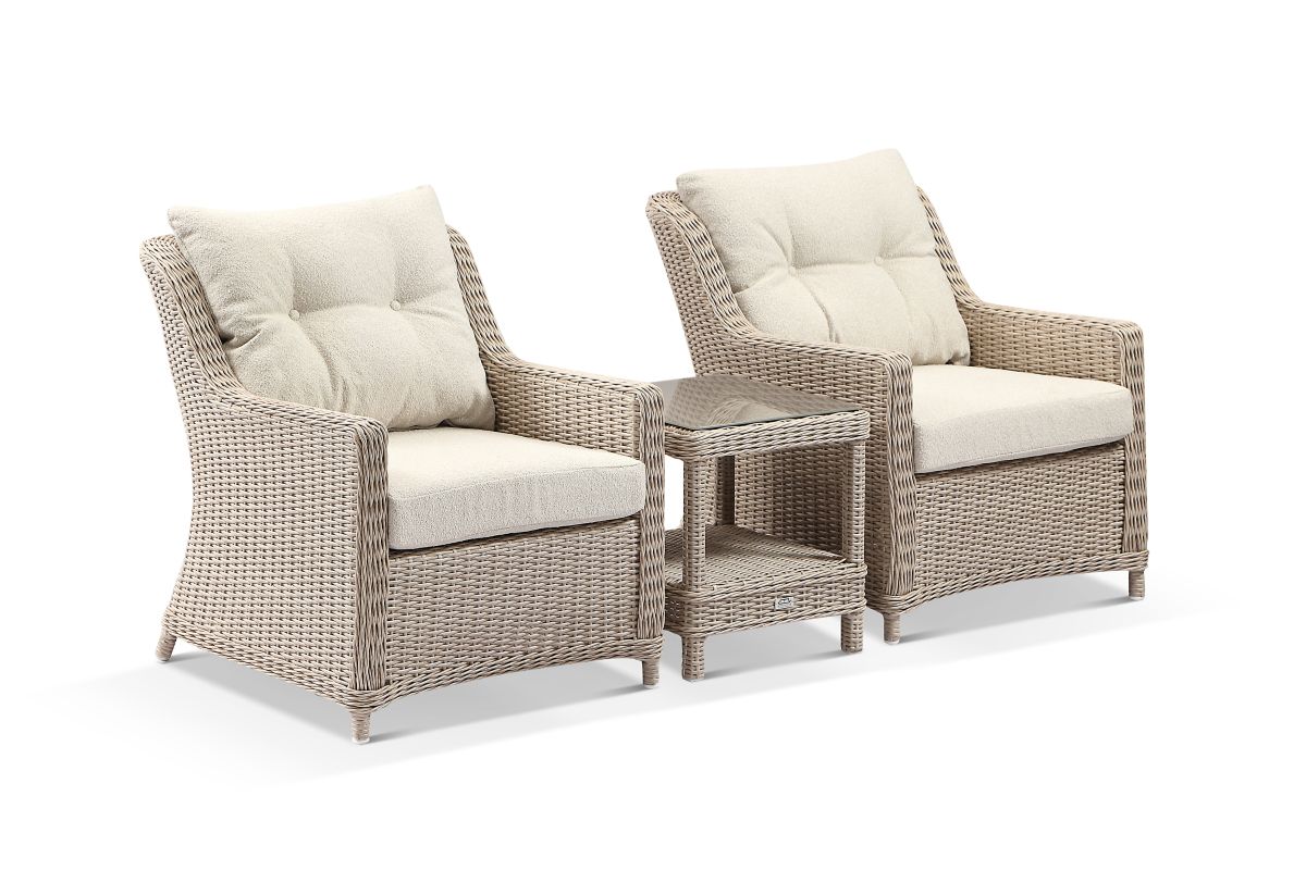 newport rattan lounge chair set