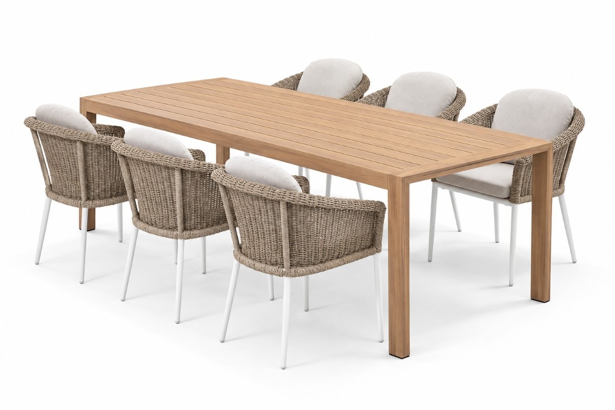 cambridge with 6 ohope chairs dining set