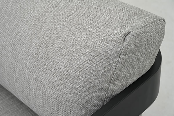 olefin textured outdoor fabric close up