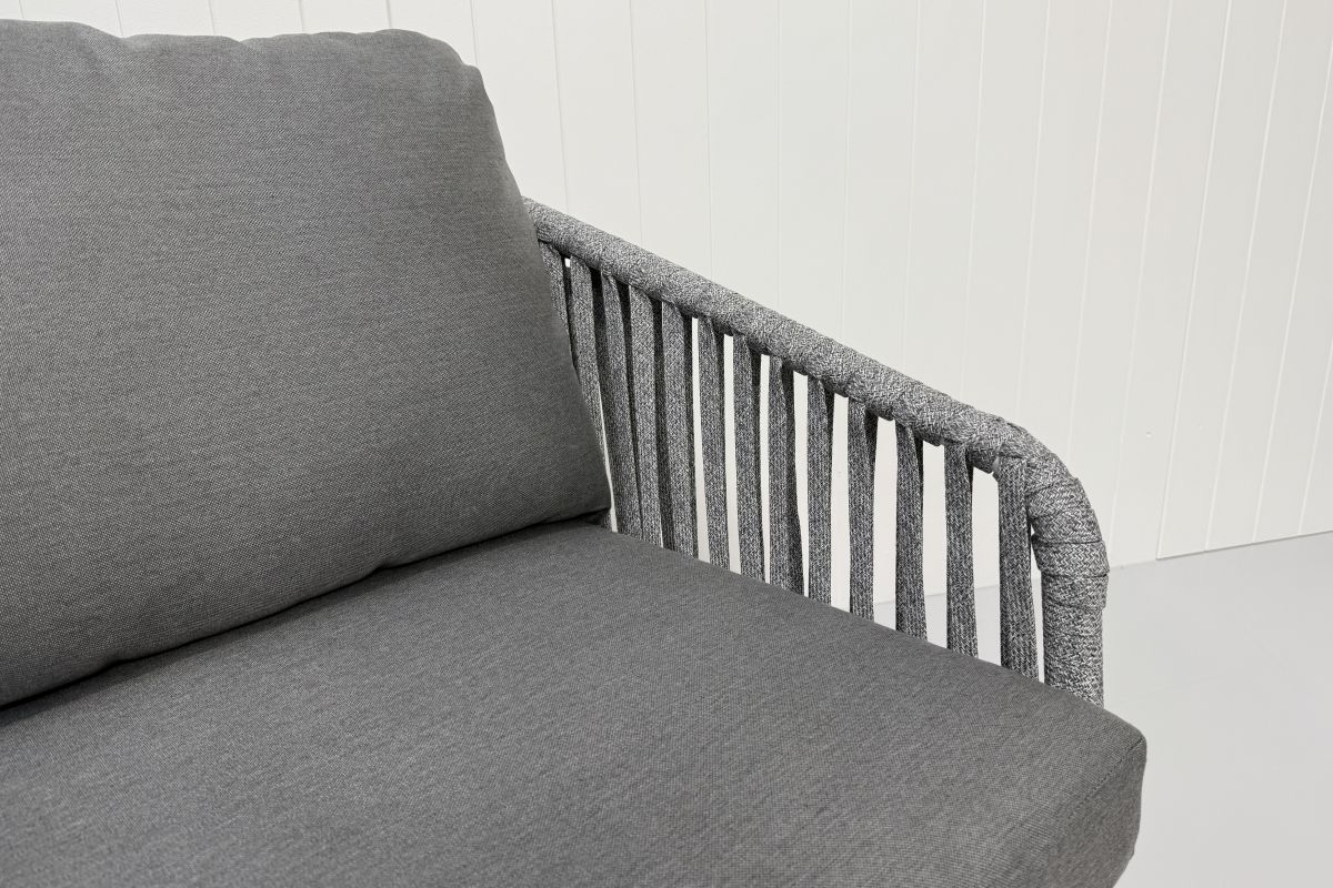 palm lounge 2 seater sofa white