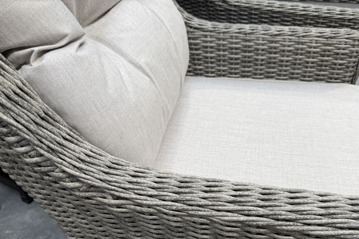 raglan rattan chair cast silver