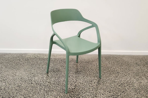 resin outdoor chair in green by modern style new zealand